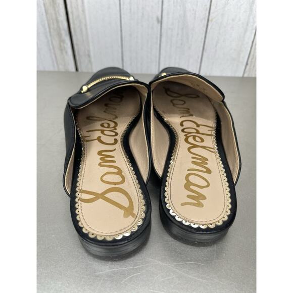 Sam Edelman Womens Linnie Bit Mule Loafers Size 5 Slip On Mules Shoes Black - Picture 3 of 4